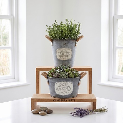 Vintage french zinc planter - french,