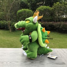 Super Mario Bros Plush Boss Green King Bowser Koopa 10" Stuffed Toy Soft Doll