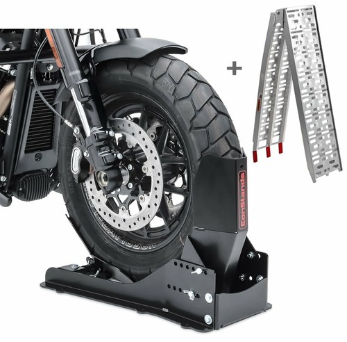 Set wheel chock - +, loading