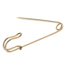3 Inch Kilt Pin Silver or Gold Coloured Finish Ideal for Kilts and skirts 