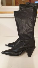 Topshop Black Knee High