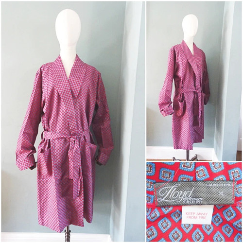 Vintage mens robe 1980s - mens,