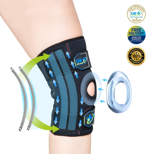 Neoprene knee support - neoprene, open