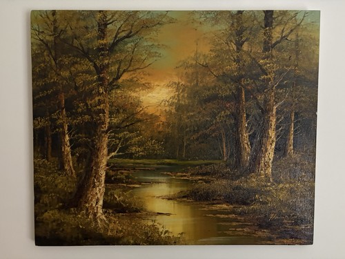 Vintage hampton oil painting - vintage,
