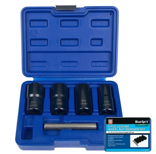 Bluespot 5pc locking wheel nut - bluespot,