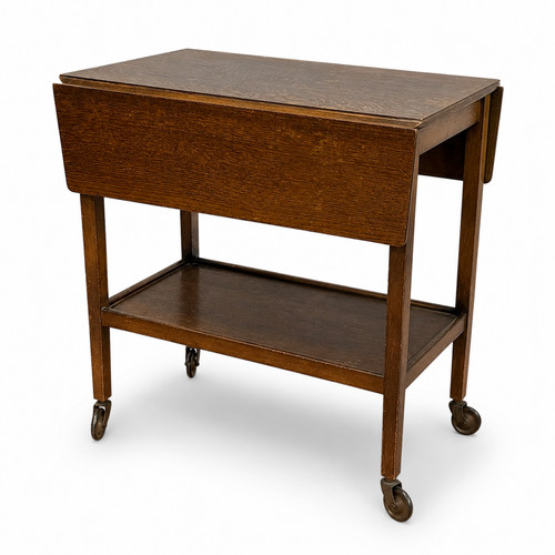 Vintage mid century oak tea - vintage,