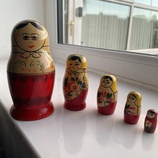 Vtg USSR Soviet Russian Wooden