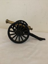 Vintage Brass Cannon on cast