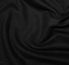 Black Brushed Cotton Fabric