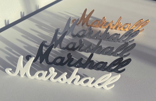 Marshall logo badge - badge, speaker