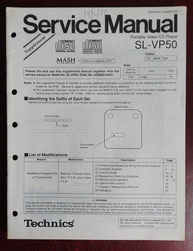 Technics vp50 portable - sl-vp50,
