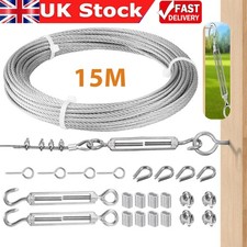 Garden Fence Wire Rope Kit15M