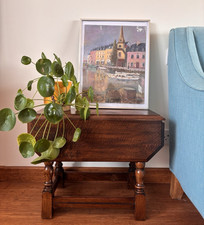 Vintage arts crafts oak side - crafts,