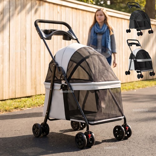 Foldable pet stroller dog cat - pet,