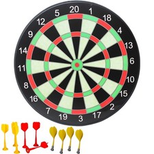 17" Magnetic Dart Board Kid's Toy Play Room 10 Free Darts Magnet Game Novelty