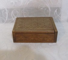 Vintage Wooden Playing Card