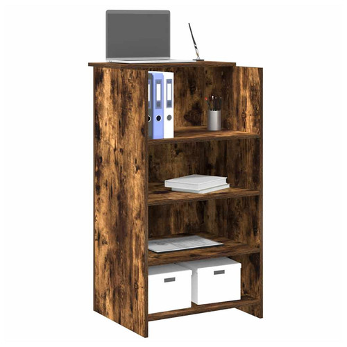 Reception desk smoked oak - reception,