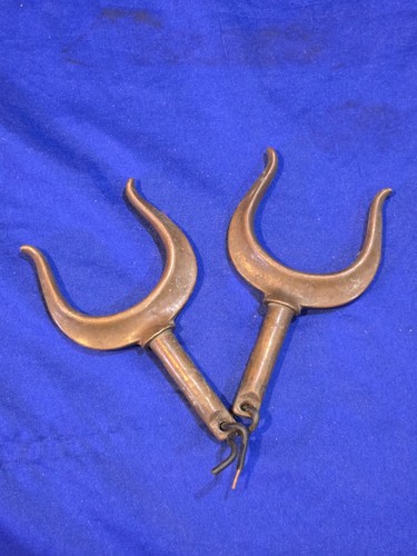 Vintage bronze oarlock - vintage,