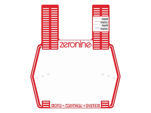 Zeronine bmx number plate - bmx, old