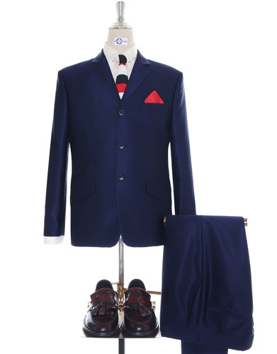 Mod style navy - mod, blue