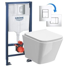 Square Rimless Wall Hung