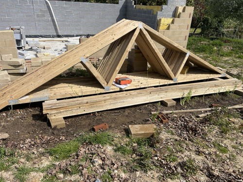 Truss roof 12x6m building - truss,
