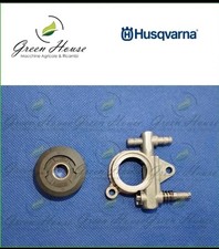 POMPA OLIO HUSQVARNA t425 t435 t439 EFCO 125 OLEO MAC 925  + INGRANAGGIO  OTTONE