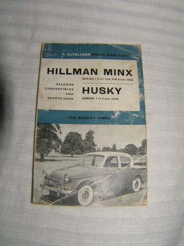 Vintage motor manual hillman - manual,