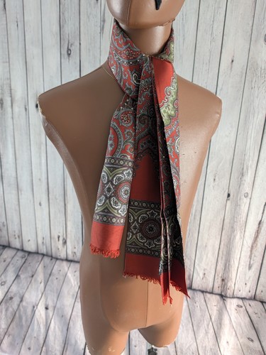 Vintage gents paisley scarf - scarf, in