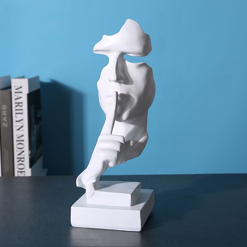 White resin silence gold - silence,