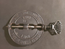 Vintage Cast Iron 6 inch Stove Pipe Flue Damper Made In Taiwan