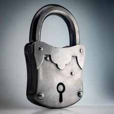 Antique Riveted Steel Warded