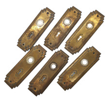 6x Brass Plated Vintage Door