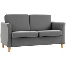 HOMCOM Double Seat Sofa Linen