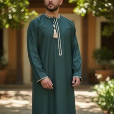 Mens  Jubba Thobe Removable