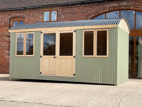 Garden room kit build - garden,