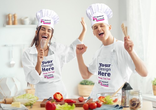 Apron chef hat set - chef,