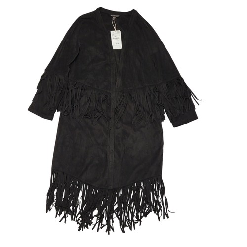 Trf outerwear black suede - trf,