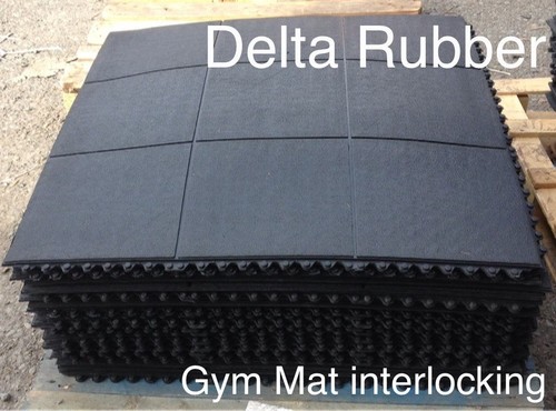 Interlocking rubber floor mats - rubber,