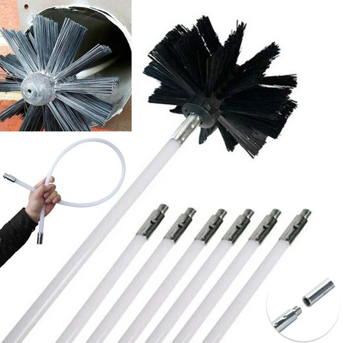 Flexible chimney sweep - sweep, set