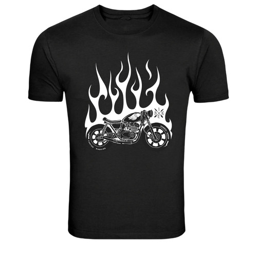 Flaming custom motorcycle - flaming,