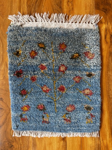 Handmade gabbeh rug - handmade, blue