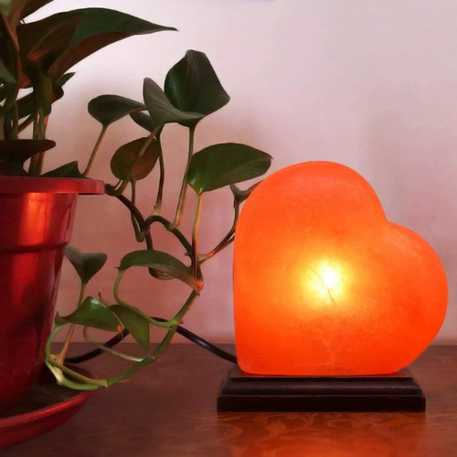 Himalayan salt lamp - himalayan, heart