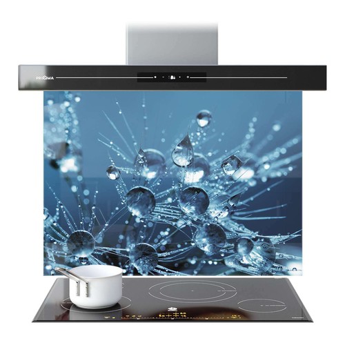 Kitchen glass splashback - kitchen,