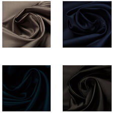 100% Duchess Silk Satin Dress Fashion Fabric Wedding Interior Material by Metre
