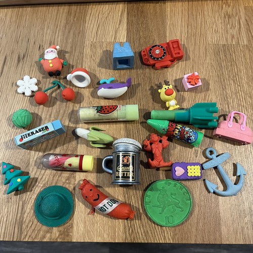 Vintage rubber erasers - vintage,