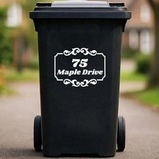 Custom Wheelie Bin Stickers,3x