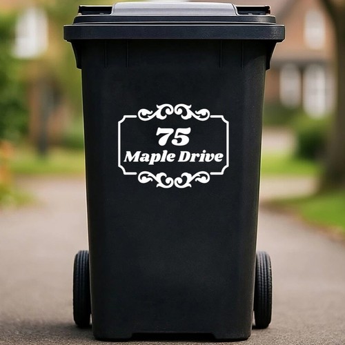 Custom wheelie bin stickers - bin, stickers,3x