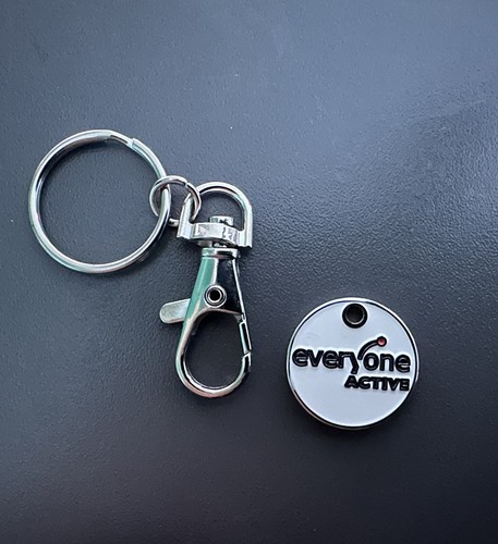 Trolley coin keyring - trolley,