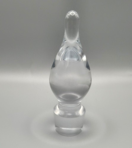 Vintage clear glass decanter - glass,